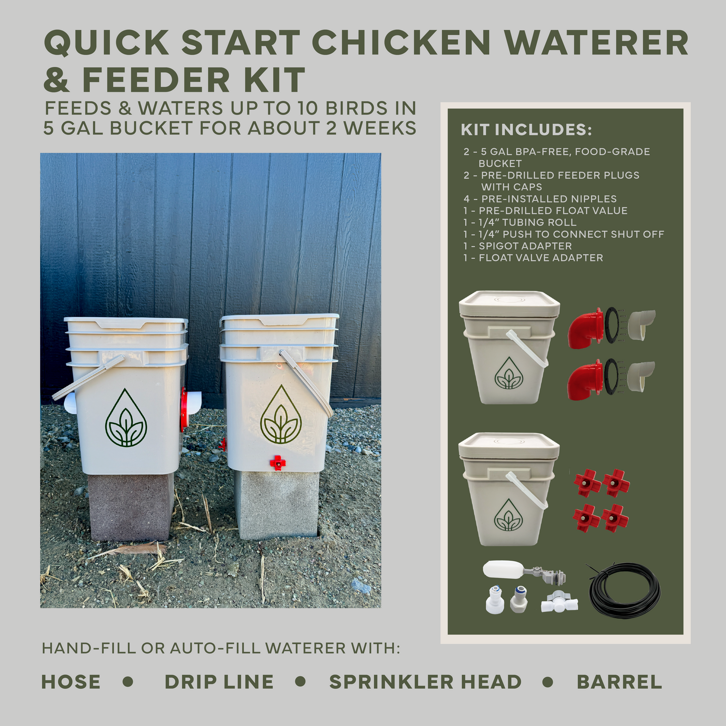 New Easy Chicken Feeder and Automatic Chicken Waterer Kits – Chicken Chores Just Got 20X Easier
