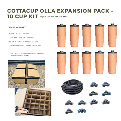 CottaCup Olla Expansion Pack with FREE Winter Storage Olla Box