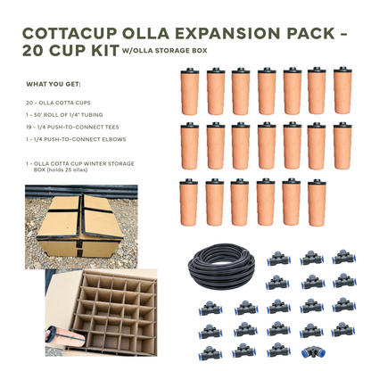 CottaCup Olla Expansion Pack with FREE Winter Storage Olla Box