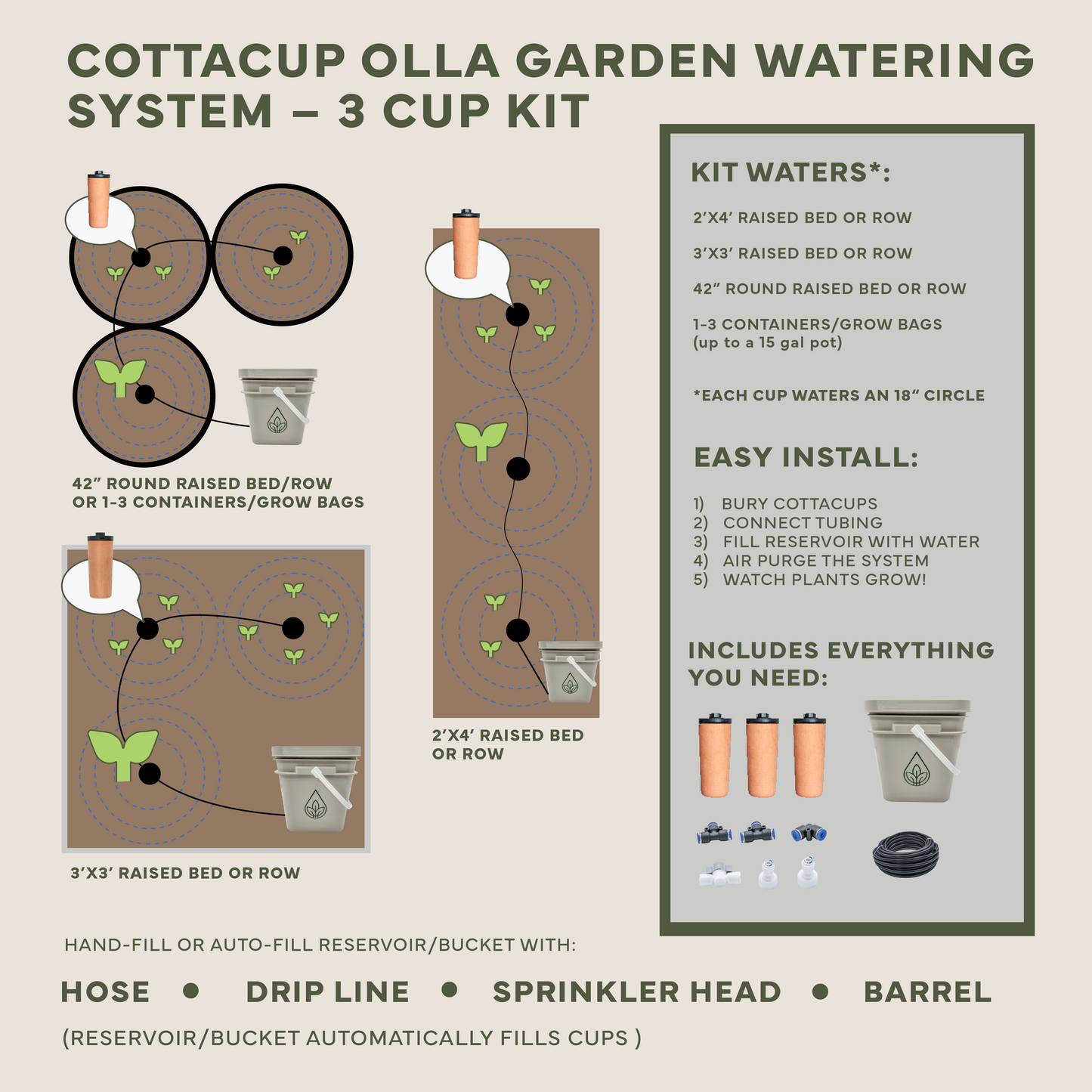 Thirsty Earth: CottaCup Automatic Olla Watering System For Your Garden – Happier plants. 2X the harvest. 61% less water.