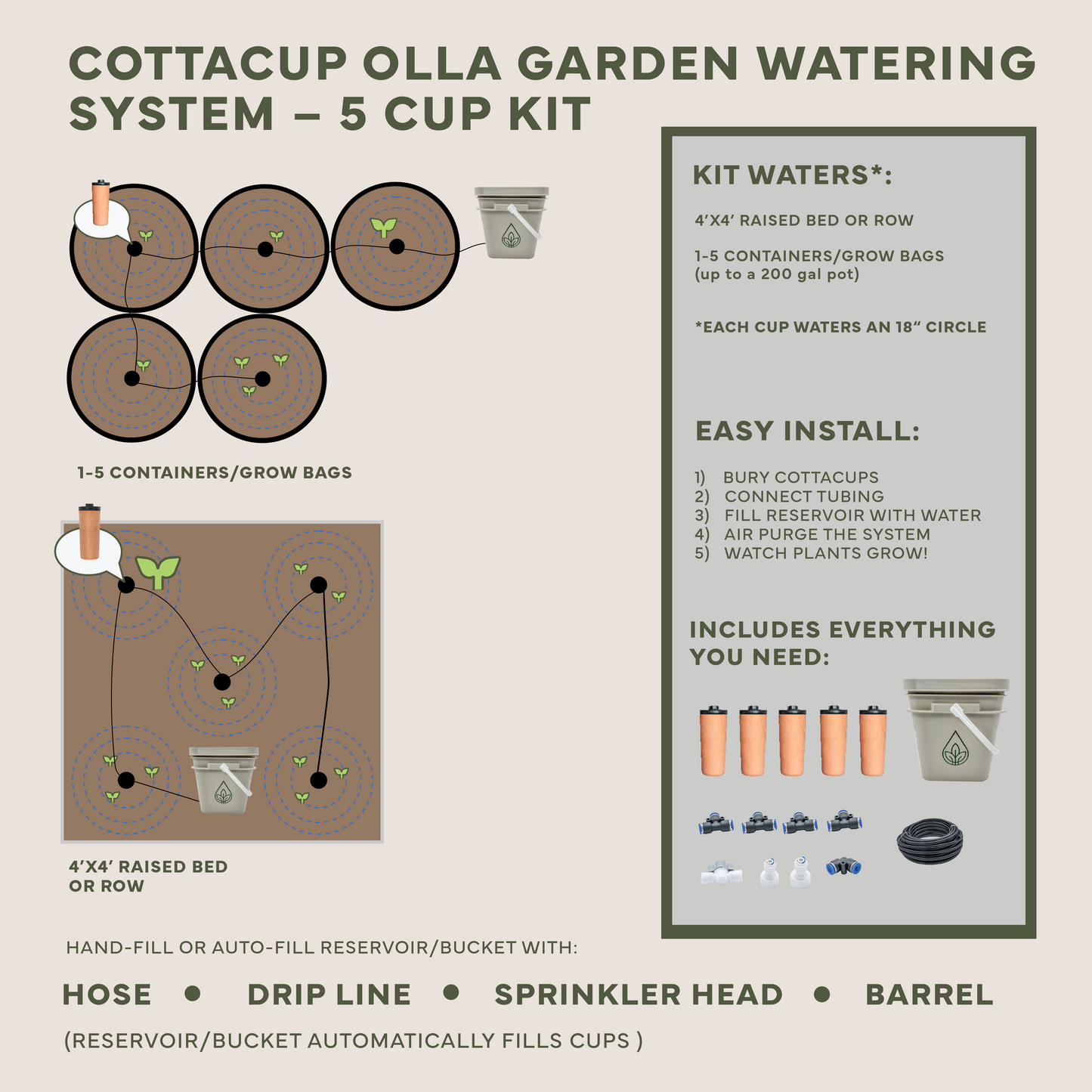 Thirsty Earth: CottaCup Automatic Olla Watering System For Your Garden – Happier plants. 2X the harvest. 61% less water.