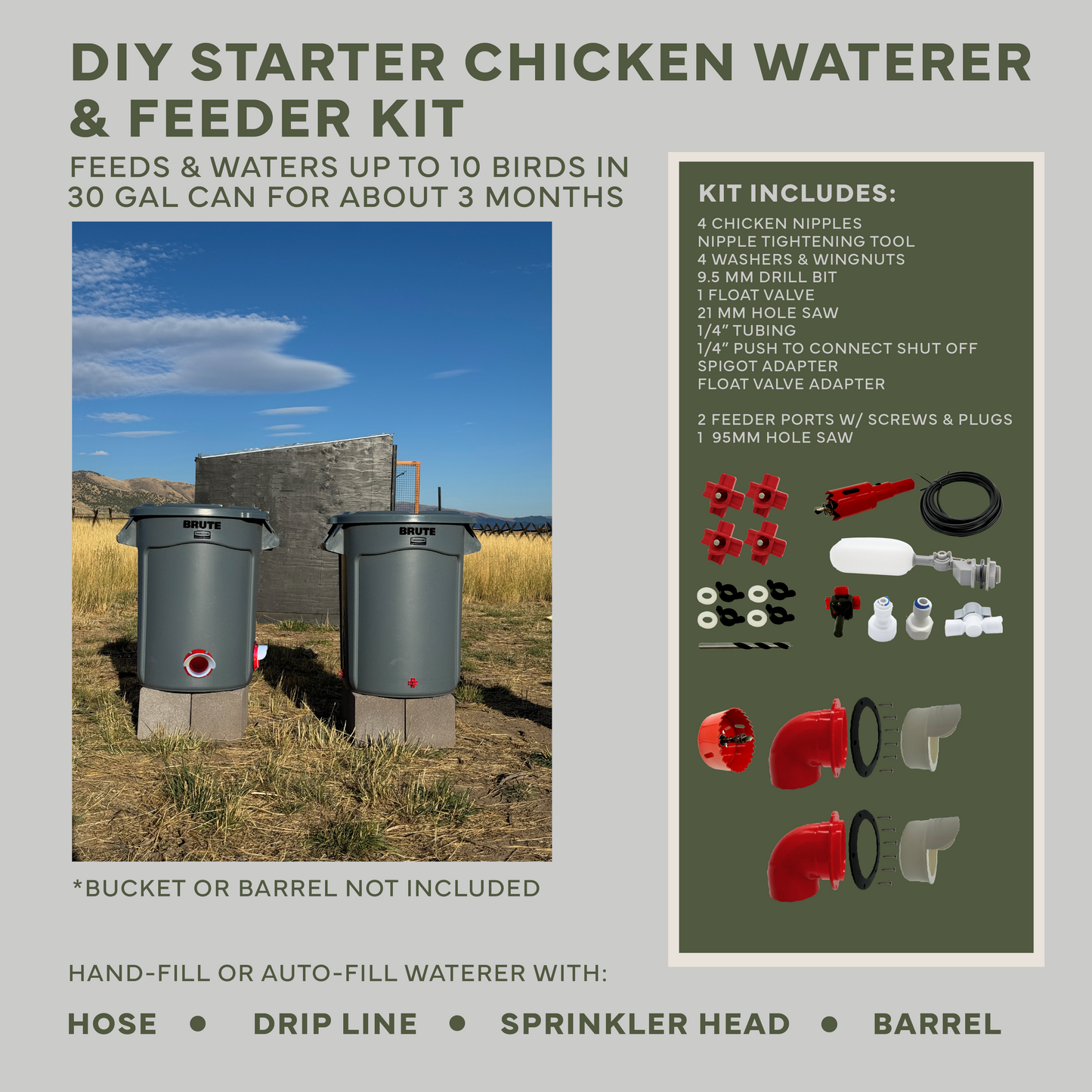 New Easy Chicken Feeder and Automatic Chicken Waterer Kits – Chicken Chores Just Got 20X Easier