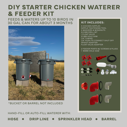 New Easy Chicken Feeder and Automatic Chicken Waterer Kits – Chicken Chores Just Got 20X Easier