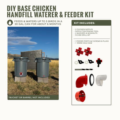 Easy Chicken Feeder and Chicken Waterer Kits – Chicken Chores Just Got 20X Easier