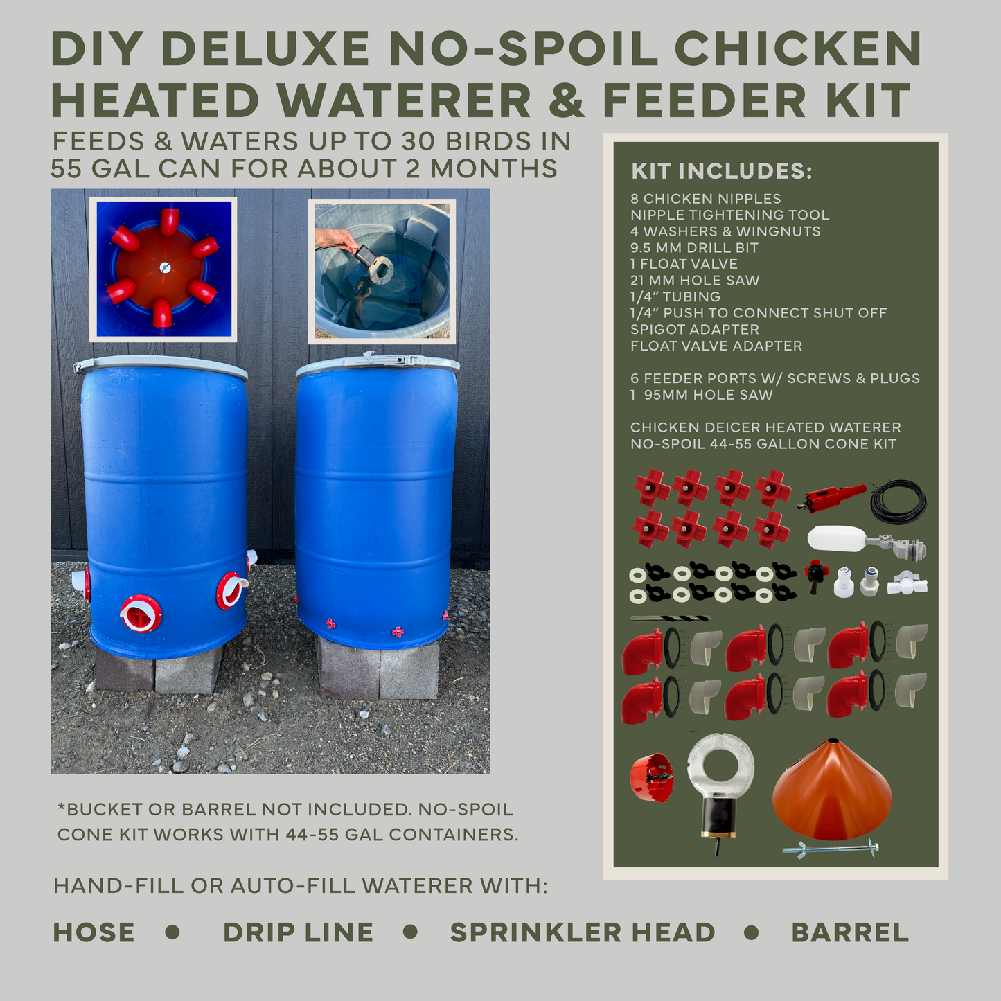 New Easy Chicken Feeder and Automatic Chicken Waterer Kits – Chicken Chores Just Got 20X Easier