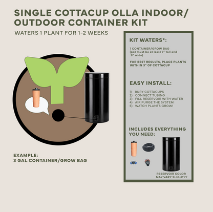Thirsty Earth: Indoor/Outdoor CottaCup Watering System For Containers & Grow Bags