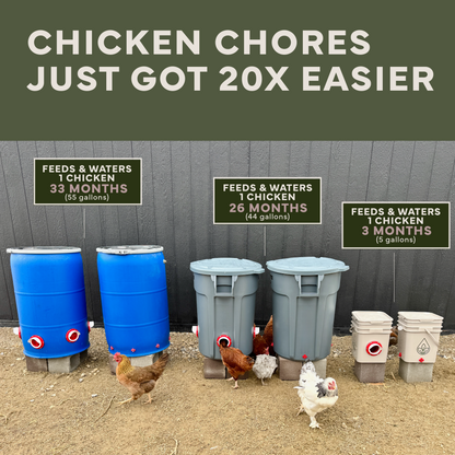 New Easy Chicken Feeder and Automatic Chicken Waterer Kits – Chicken Chores Just Got 20X Easier