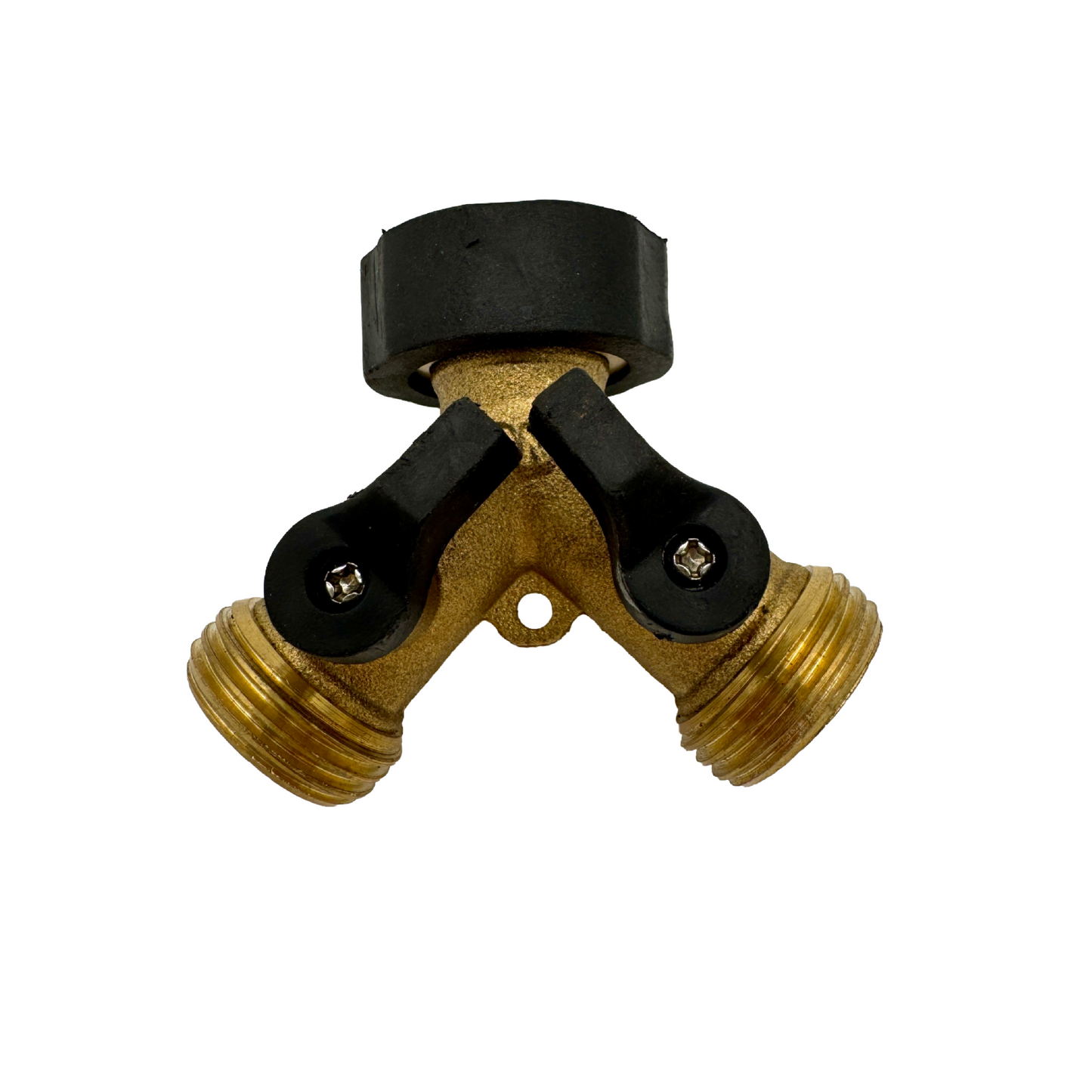 Garden Hose Splitter 2 Way, Heavy Duty Brass Splitter, Y Splitter 2 Valves